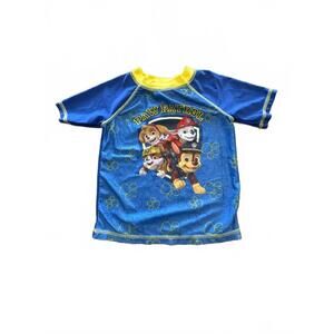 New Nickelodeon Paw Patrol Boys Rash Guard Swim Shirt Size 3T toddler